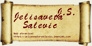 Jelisaveta Salević vizit kartica